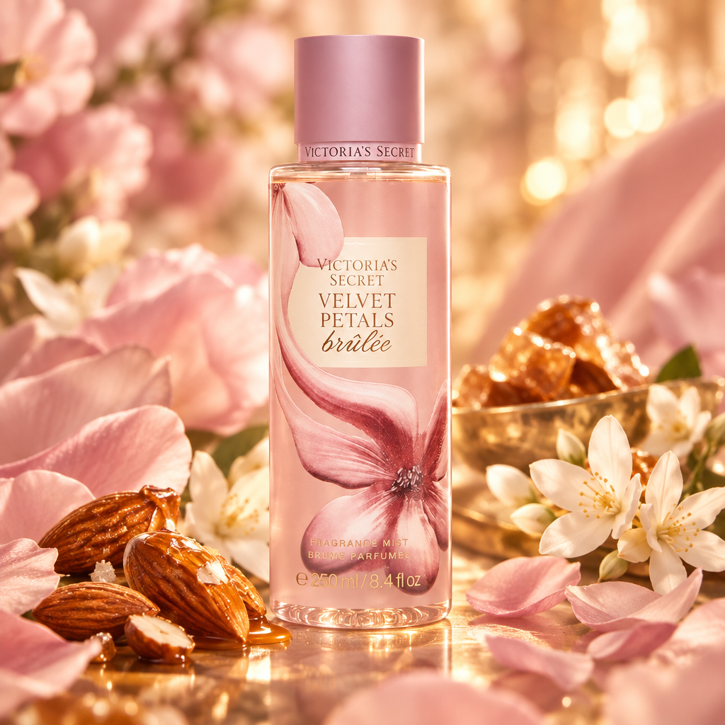 Fragrance Mist Velvet Petals Brûlée 250ml – Victoria's Secret fondo creativo
