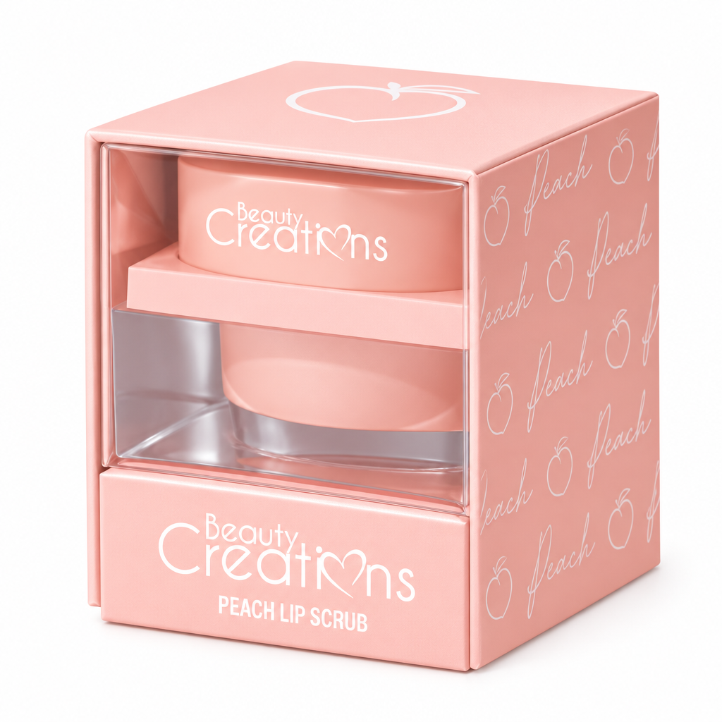 Beauty Creations Peach Lip Scrub - packaging caja