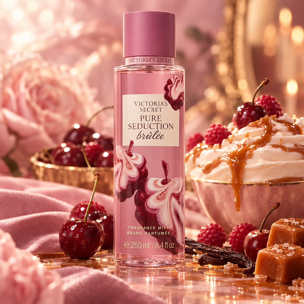 Fragrance Mist Pure Seduction Brûlée 250ml – Victoria's Secret fondo creativo