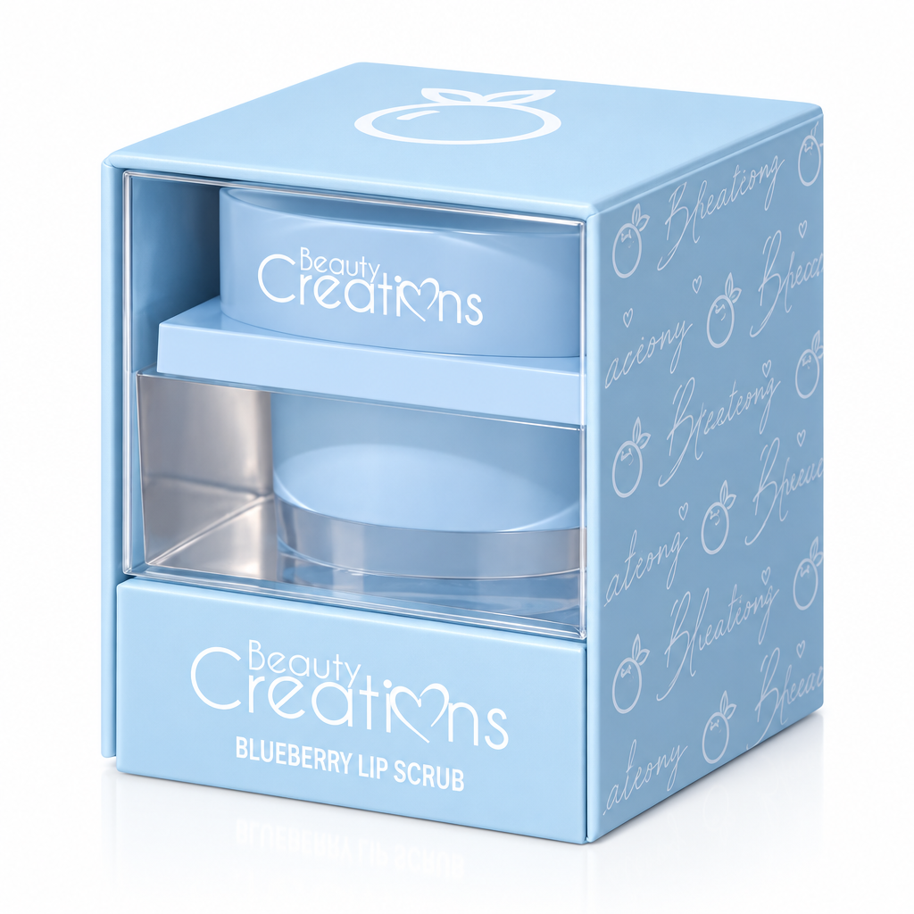 Beauty Creations Blueberry Lip Scrub - packaging caja