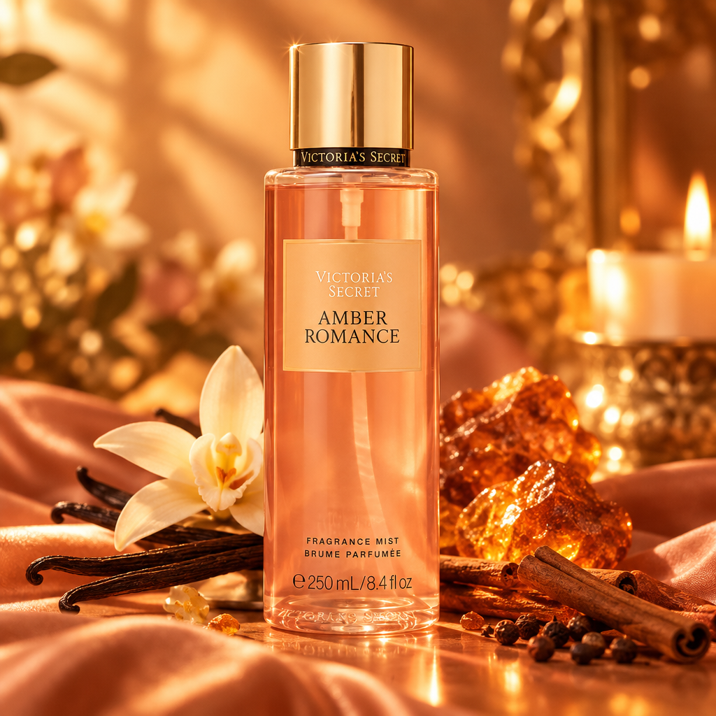 Fragrance Mist Amber Romance 250ml – Victoria's Secret fondo creativo