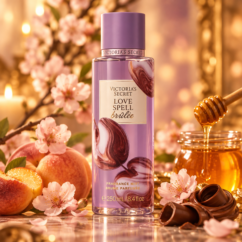Fragrance Mist Love Spell Brûlée 250ml – Victoria's Secret fondo creativo