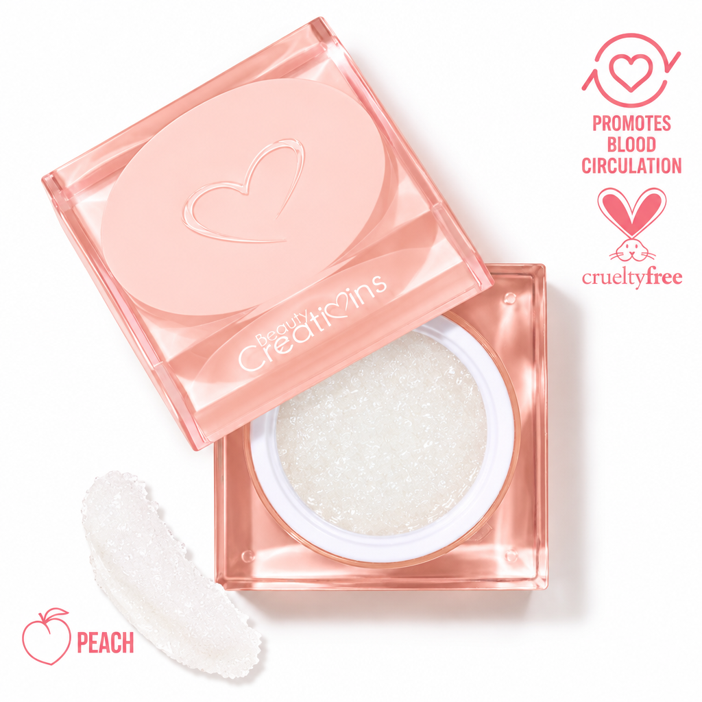Beauty Creations Peach Lip Scrub - producto abierto