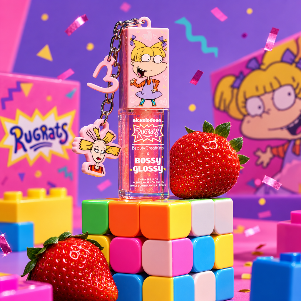 Lifestyle - sobre cubos coloridos con fresas